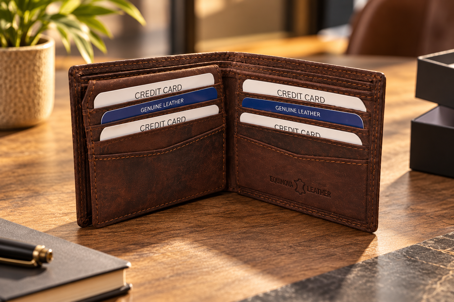 Equinova Jumping Horse Leather Wallet